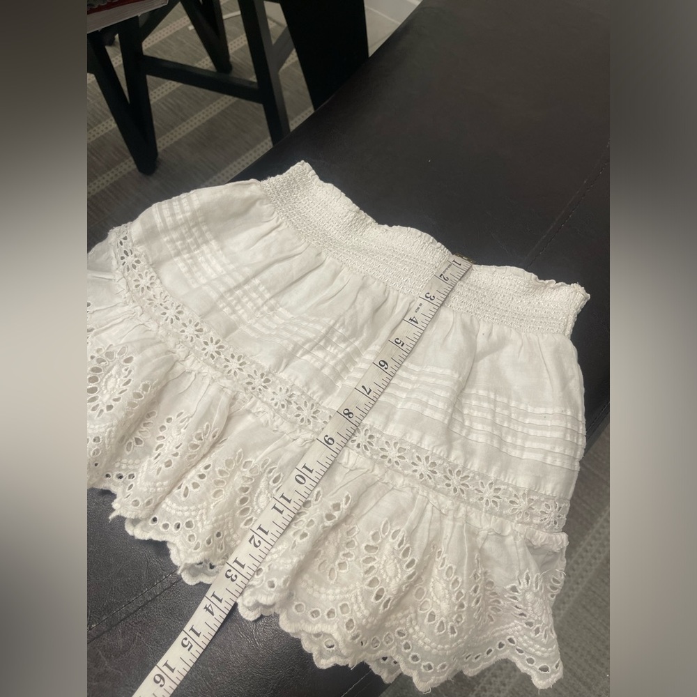LoveShackFancy ruffle Mini Skirt SZ Small - Picture 5 of 6